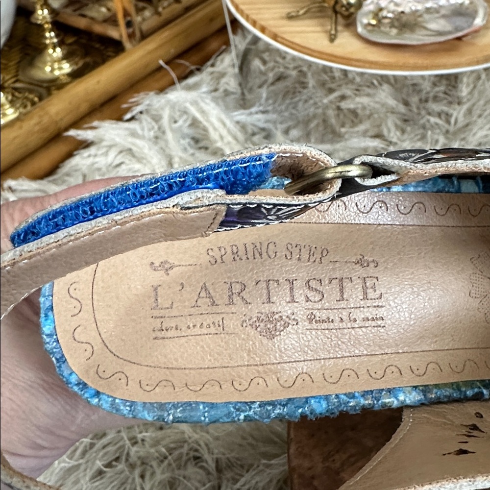 L'Artiste Women's Arautre Slingback Sandal Size 38 US 7 1/2-8 Art To Wear - Picture 4 of 17